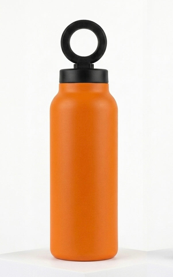 Gourde Orange Clip & Drink Thermos