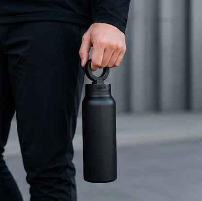 Gourde Noir Clip & Drink Thermos